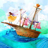 水彩畫－帆船